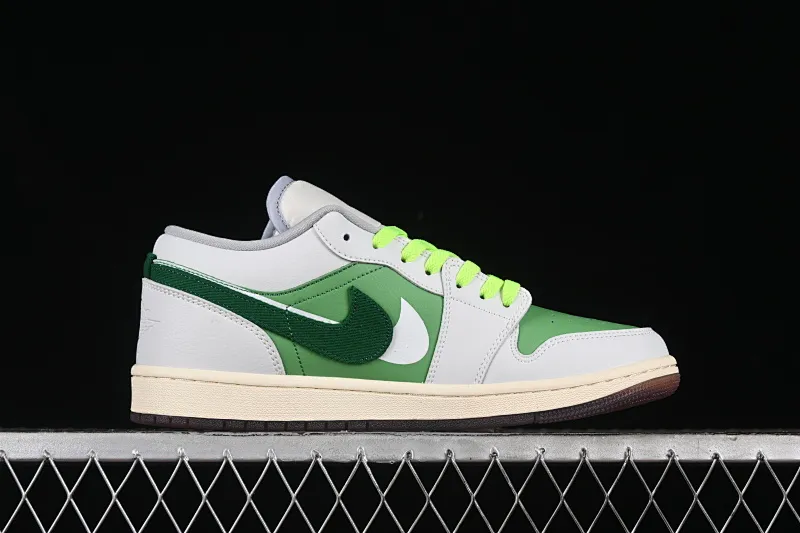 All categories Air Jordan Jordan series basketball shoes Air Jordan 1 Low Air Jordan 1 Low AJ1 Joe 1 white and green double hook low-top retro basketball shoes FZ5046-041